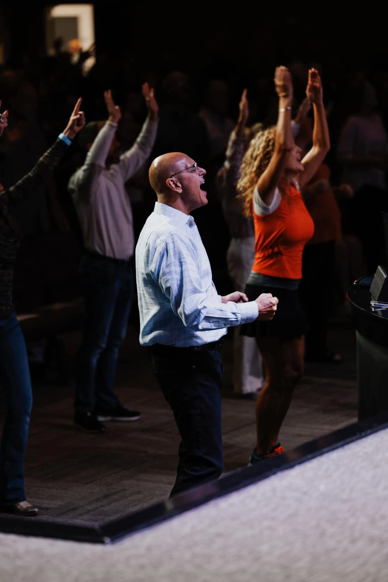 pastor todd smith on stage